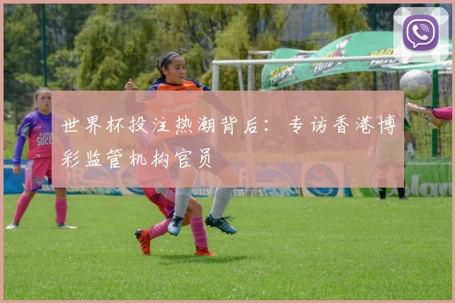 世界杯投注热潮背后：专访香港博彩监管机构官员